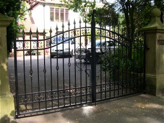 Wrought iron gate
