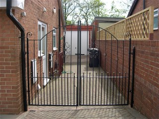 Wrought iron gate