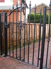 Wrought iron gate