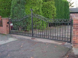 Wrought iron gate