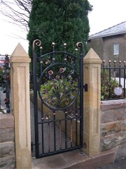 Wrought iron gate