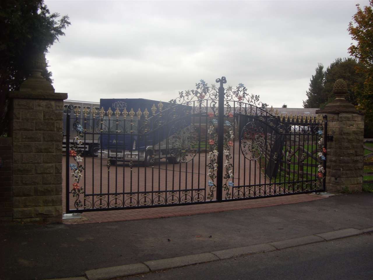 Quality wrought iron gate